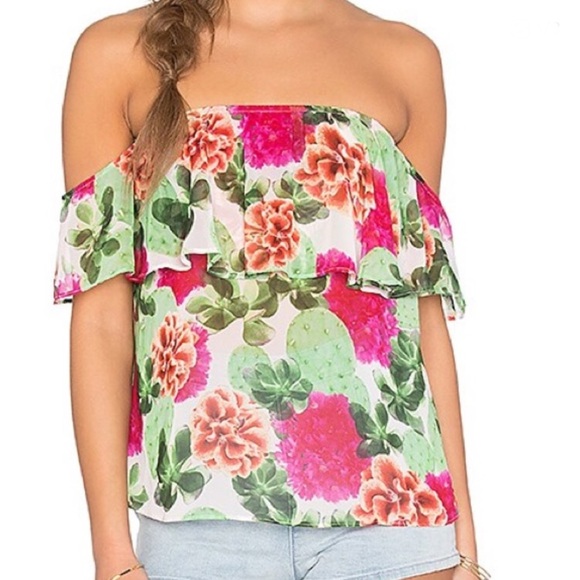 Show Me Your MuMu NWT Floral blouse - Picture 1 of 14